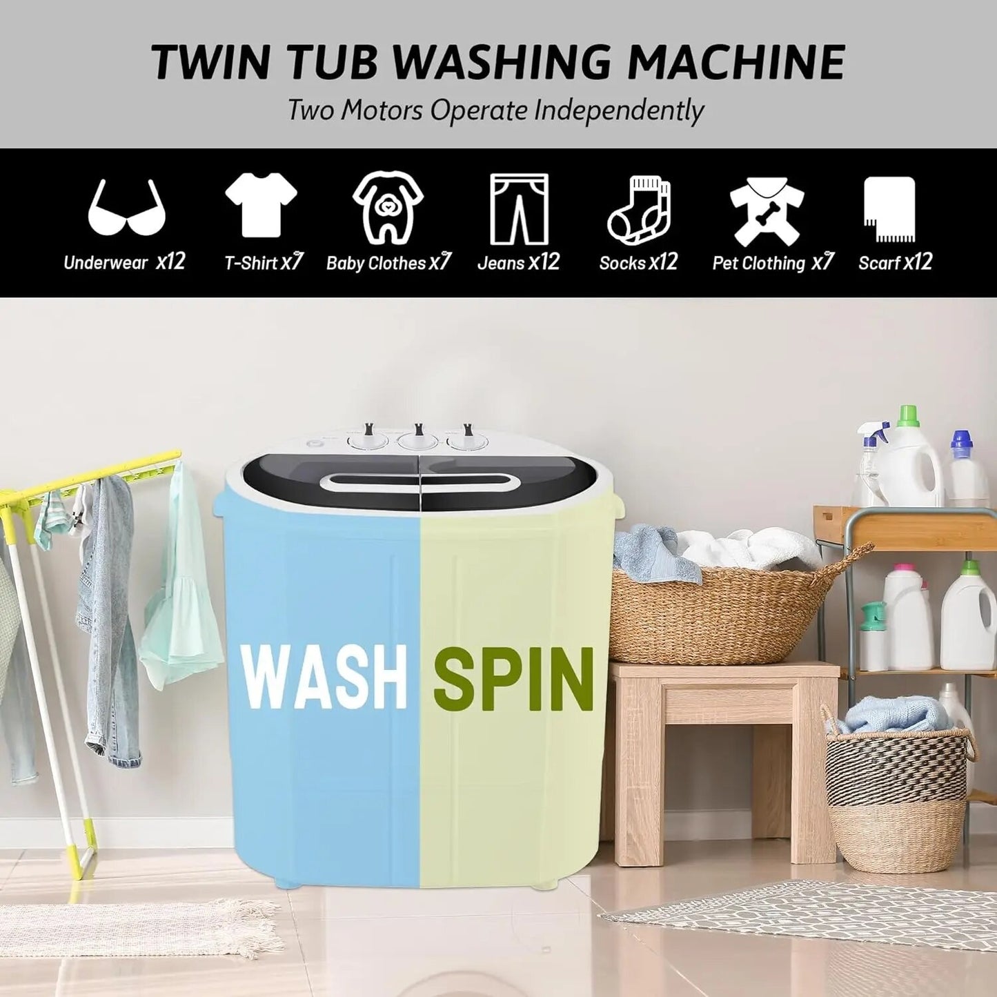 FUTUREWAY WASHER AND SPIN DRYER